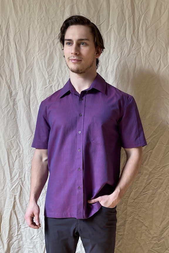 Plum Handloom Shirt
