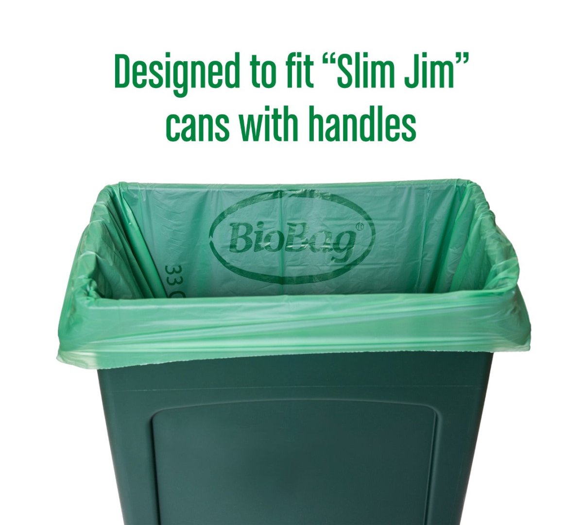 BioBag 33 Gallon Compostable Bags 29.5x46" (QTY 120), SKU 33G3046