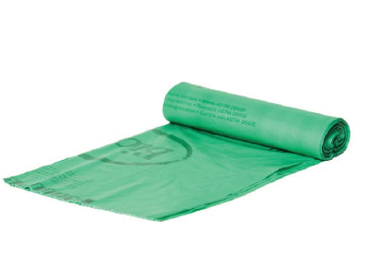BioBag 44 Gallon Compostable Bags 34x48 Green (QTY 80), BPI Certified, SKU 44G3448
