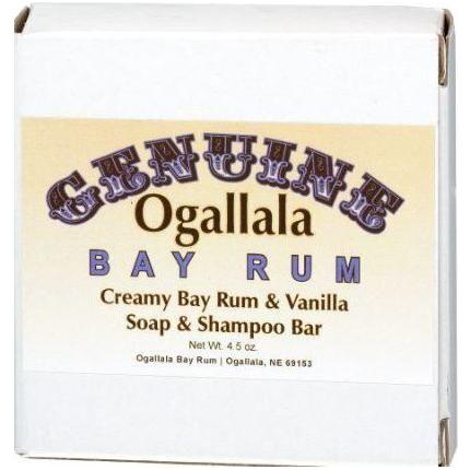 Ogallala Bay Rum & Vanilla Creamy Soap & Shampoo Bar 4.5 Oz