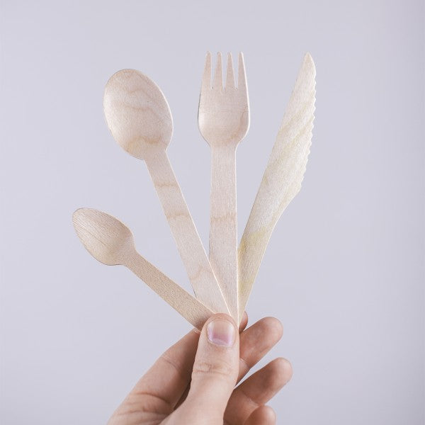 Vegware 6 in Wooden Spoon, Renewable Birchwood (QTY 1000), SKU VT-SP6