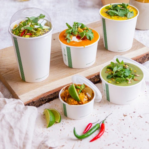 Vegware 6oz Soup Container 90-Series PLA Lined Compostable (QTY 1000), SKU SC-06G