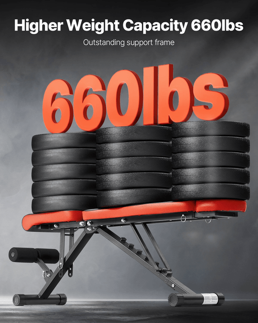 VEVOR Adjustable Weight Bench - Sit-Up Bench for Home Gym - Osadia Concept Store