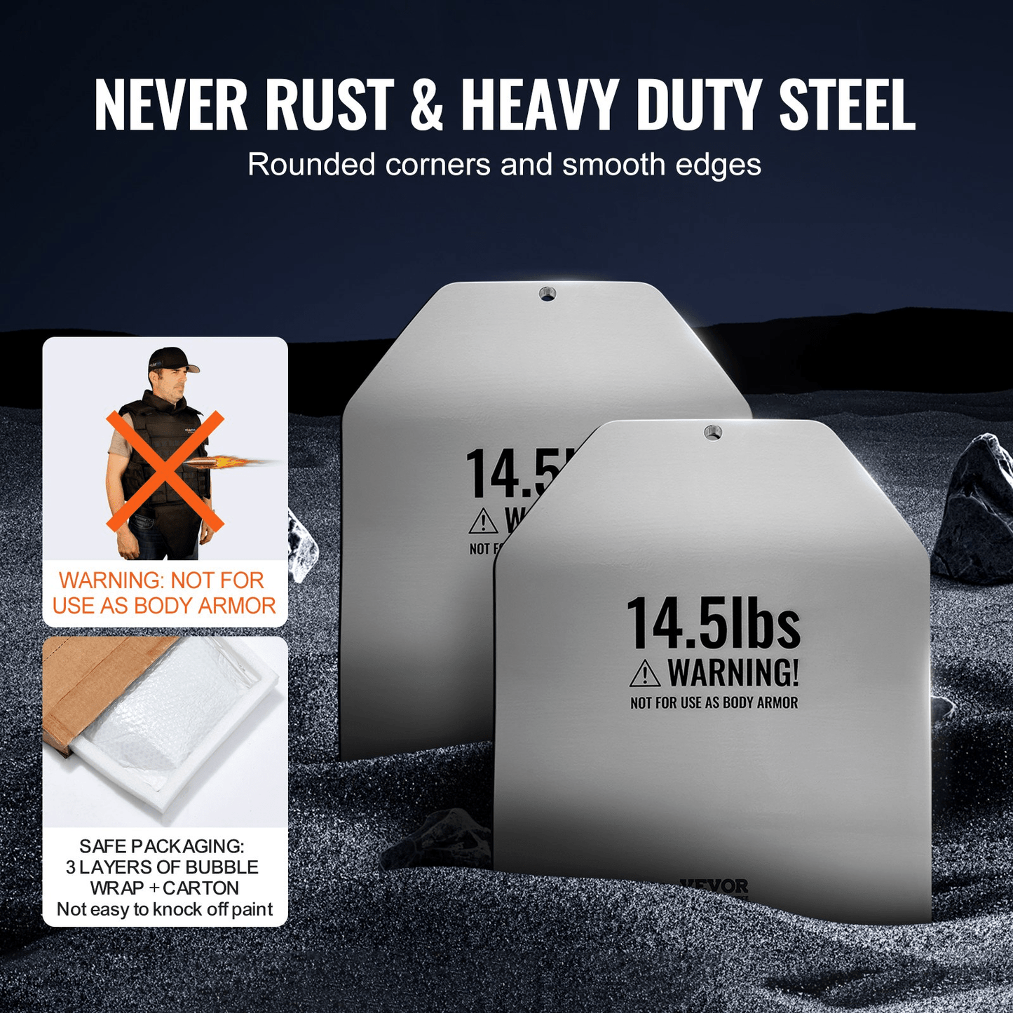 VEVOR Curved Weight Vest Plates for Strength Training Workout 2x14.5 LB Plates - Osadia Concept Store