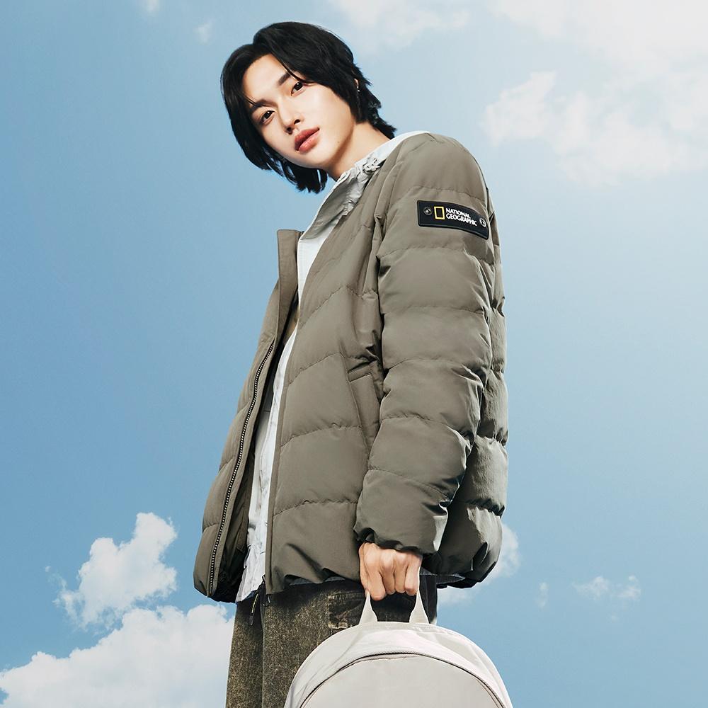 Riize 24Fw Heron Collection - U-Neck Lightweight Goose Down Jumper K Mocha