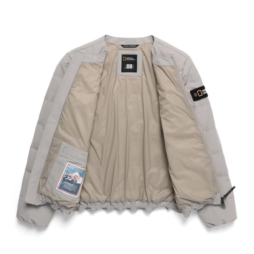 Riize 24Fw Heron Collection - U-Neck Lightweight Goose Down Jumper Beige