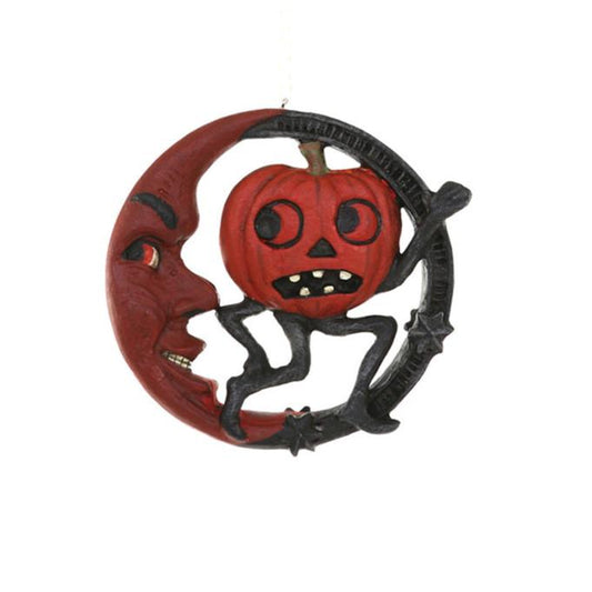 Vintage Halloween Moon & Pumpkin Decor - Osadia Concept Store