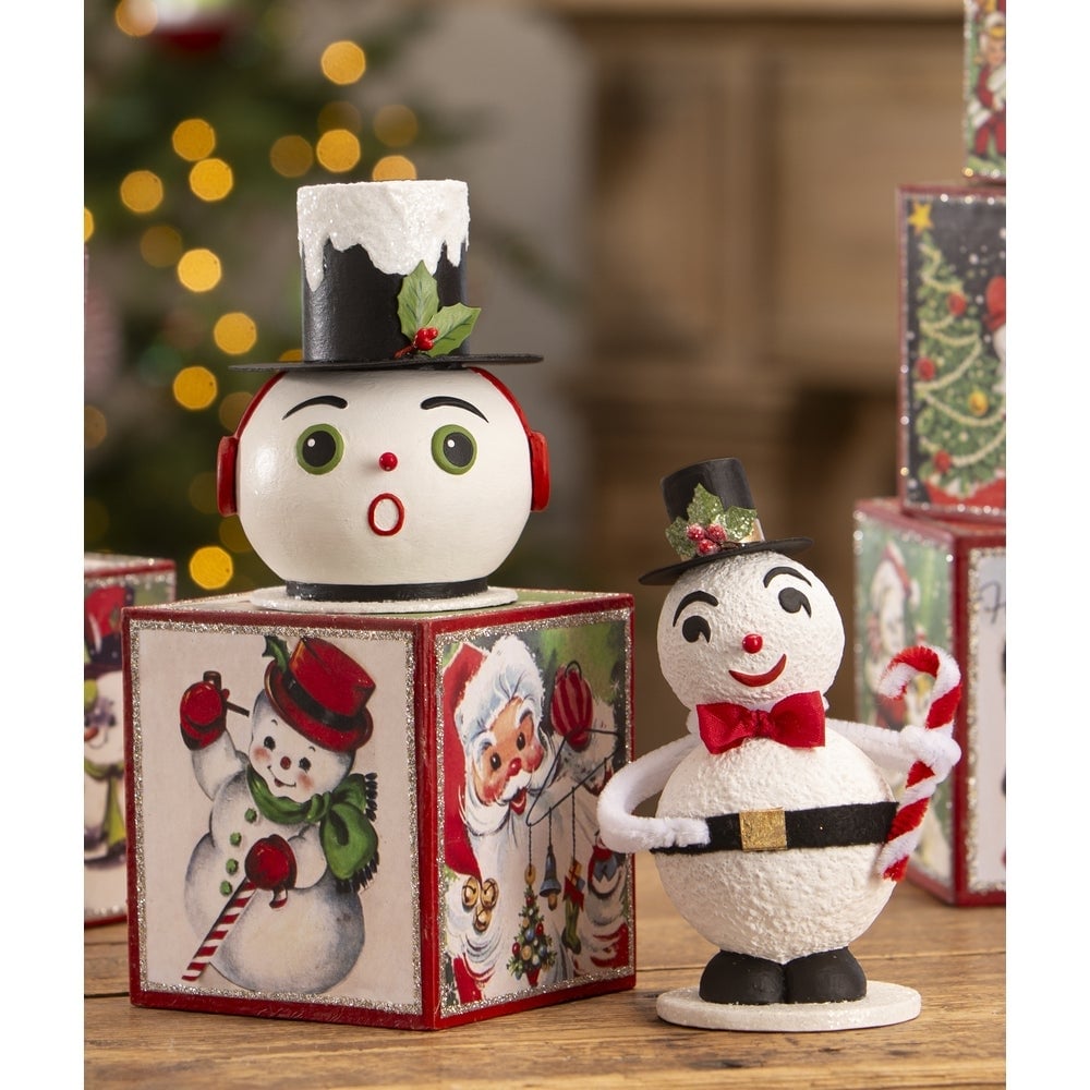 Vintage Jolly Snowman by Bethany Lowe Designs