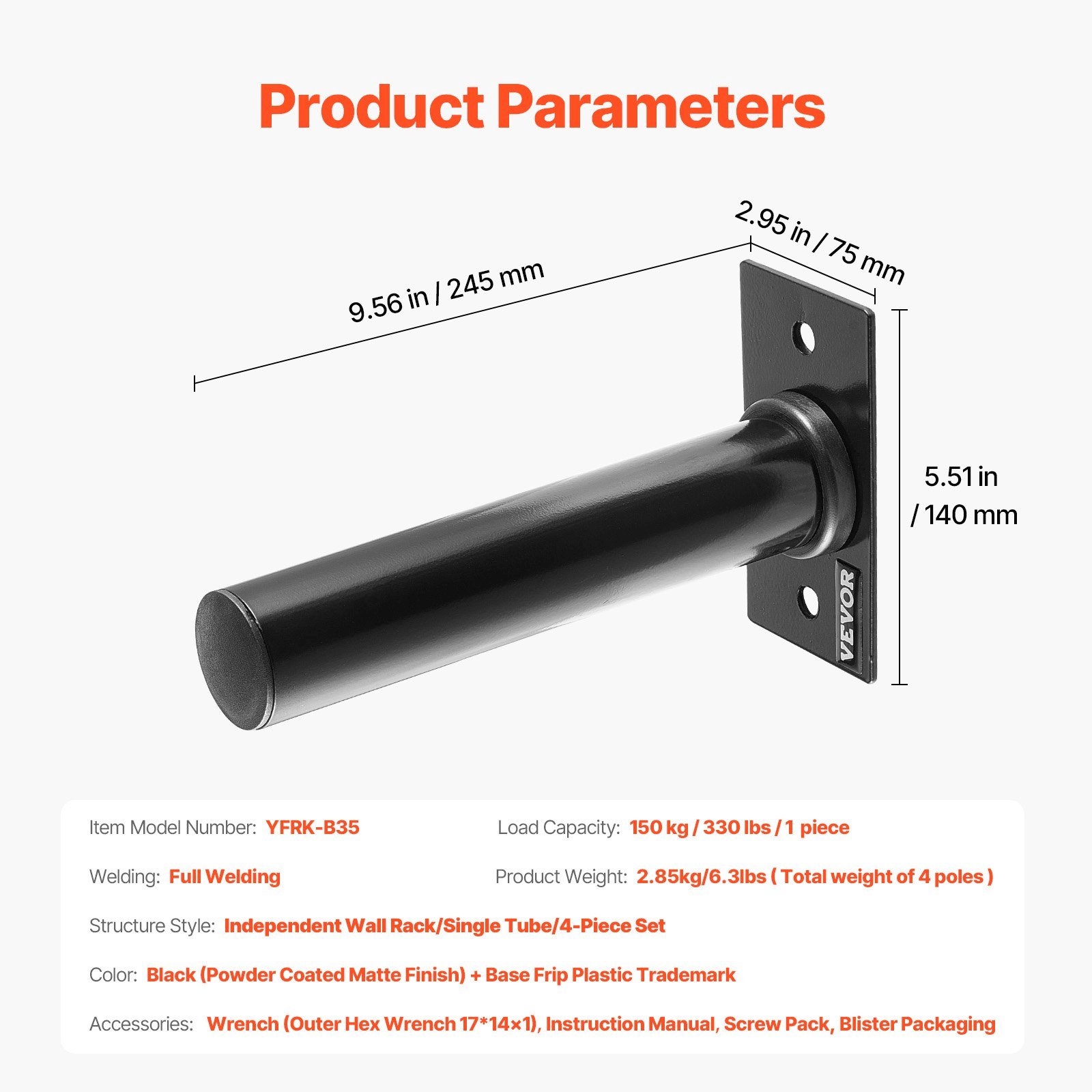 2-Inch Plate Holder (4-Pack) - Wall Mount Home Gym Rack - Osadia Concept Store