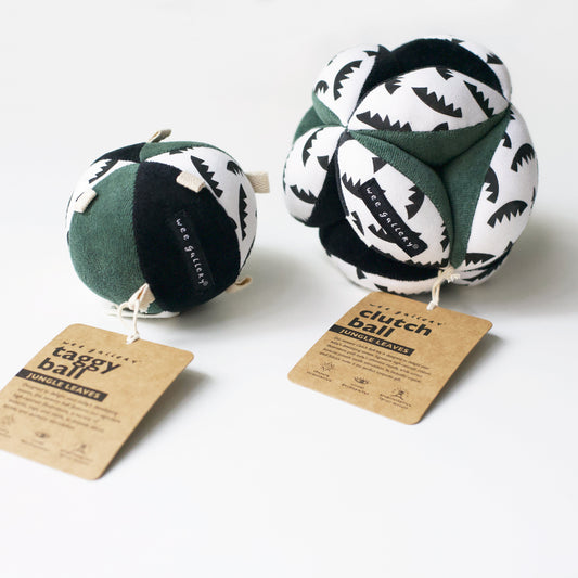 Jungle Leaves Clutch and Taggy Ball Bundle