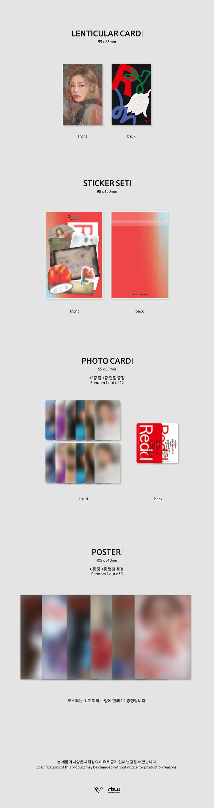 Mamamoo Wheein 1st Mini Album - Redd