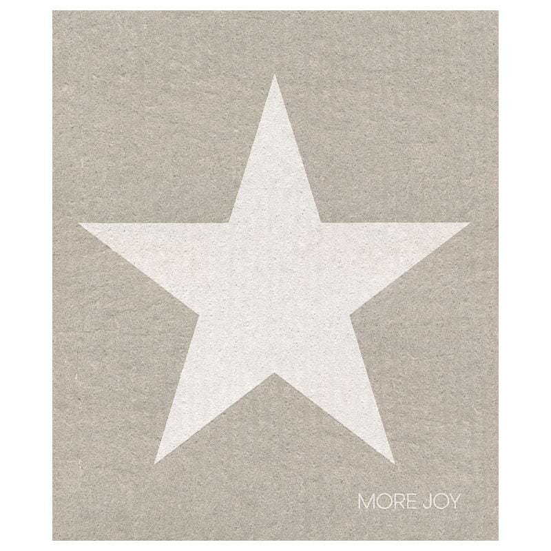 White Star Swedish Dishcloth |  Grey and white