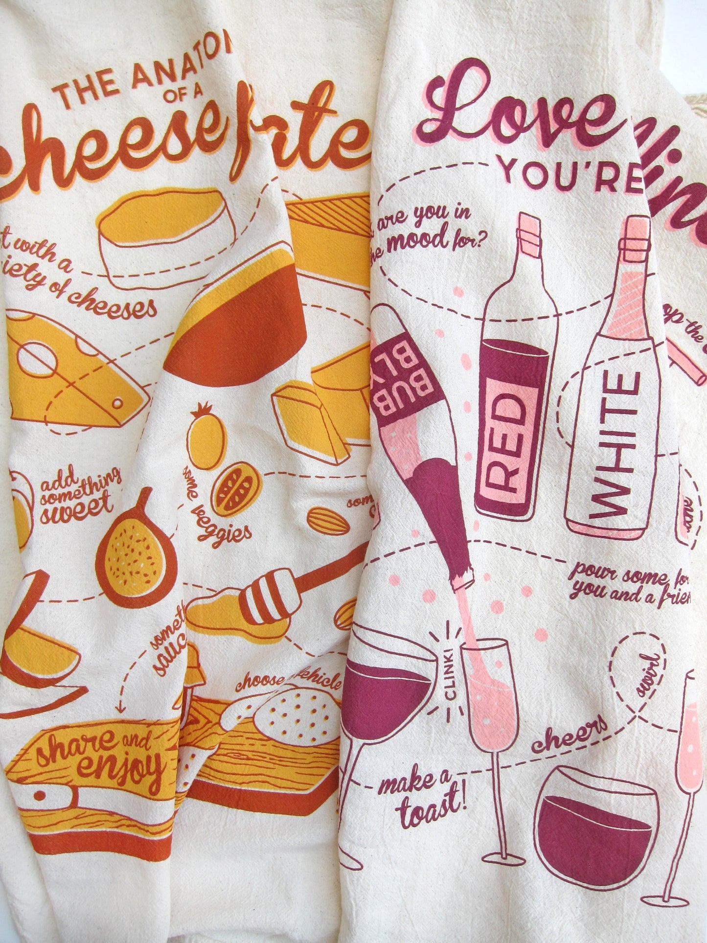 Cheese Plate Dish Towel