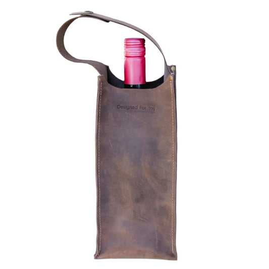 Leather Wine Bag