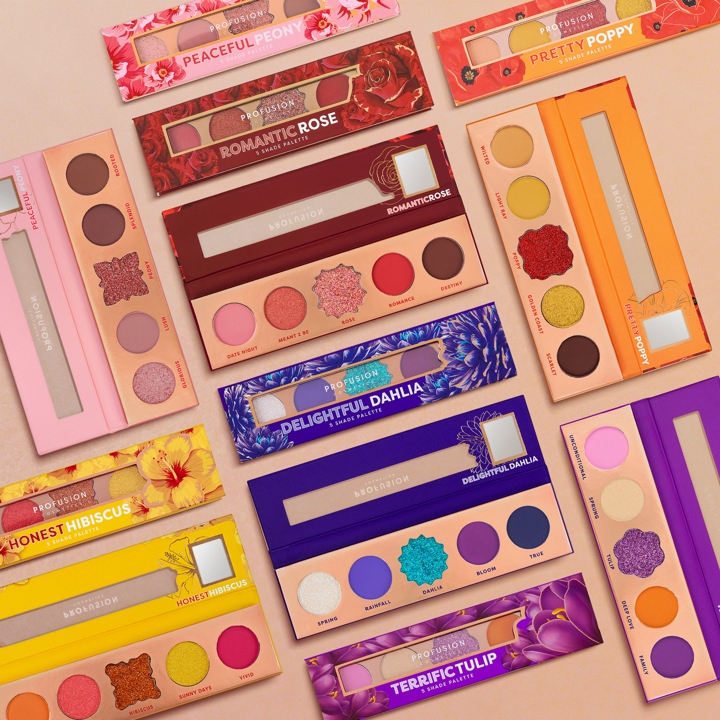 Blooming Hues 5 shade palette - Osadia Concept Store