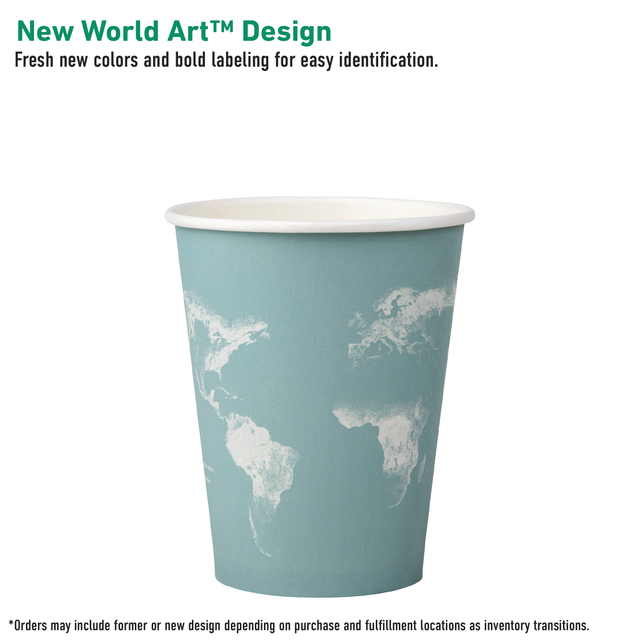 Eco-Products World Art Renewable & Compostable Hot Cups 12oz (QTY 1000), SKU EP-BHC12-WA