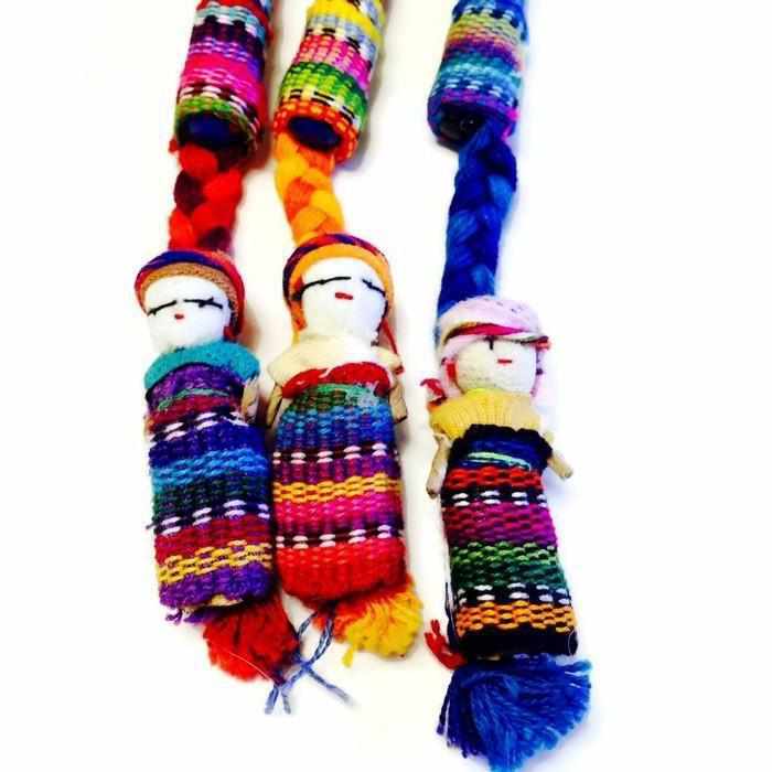Worry Doll Pen with Sustainable Fabric - Guatemala
