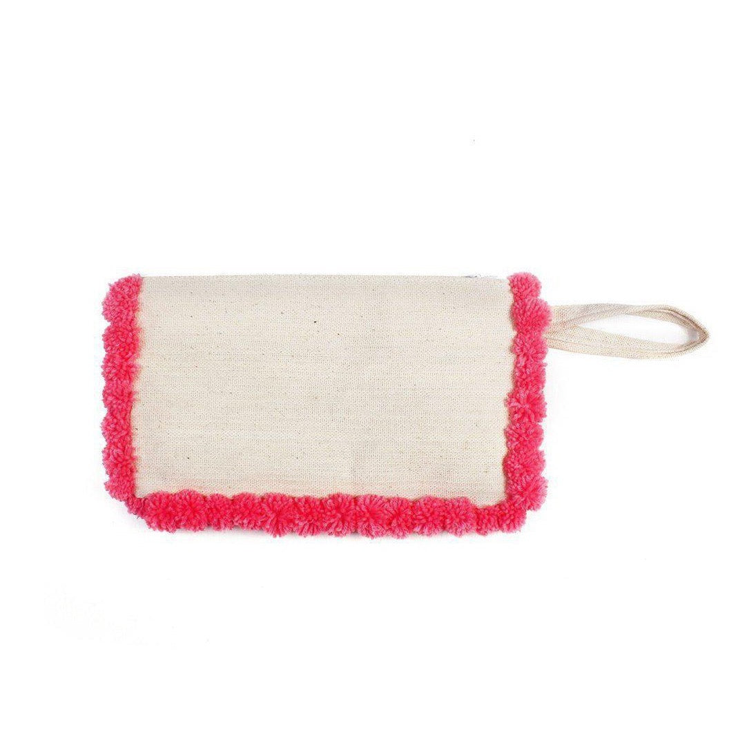 Woven Cotton PomPoms Wristlet - Thailand