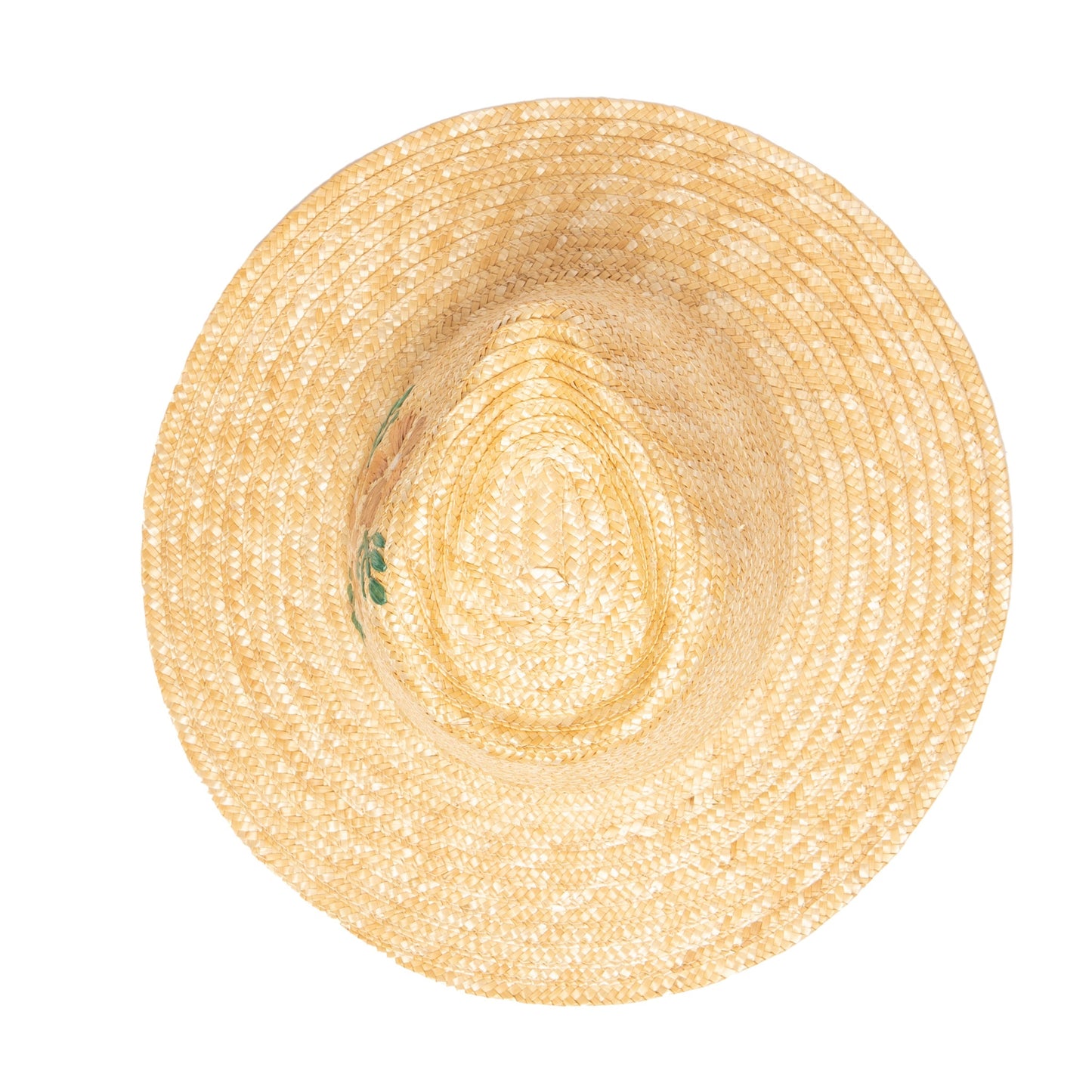 Women's Wheat Straw Palm Fedora
