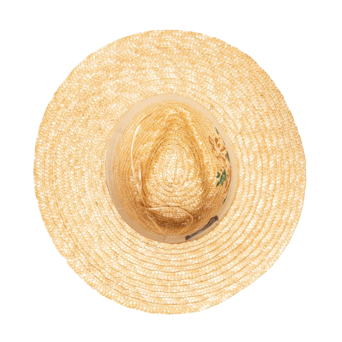 Women's Wheat Straw Palm Fedora