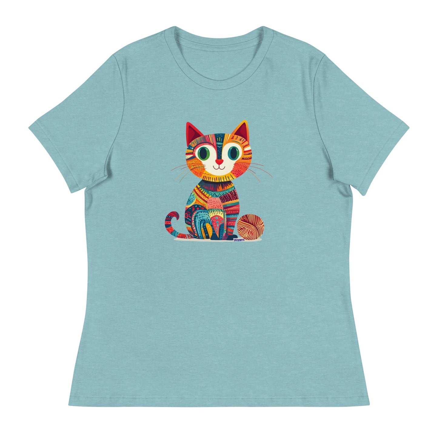 “Yarn Whiskers” Women’s Relaxed Fit T-Shirt – Designed by Nicole Snow