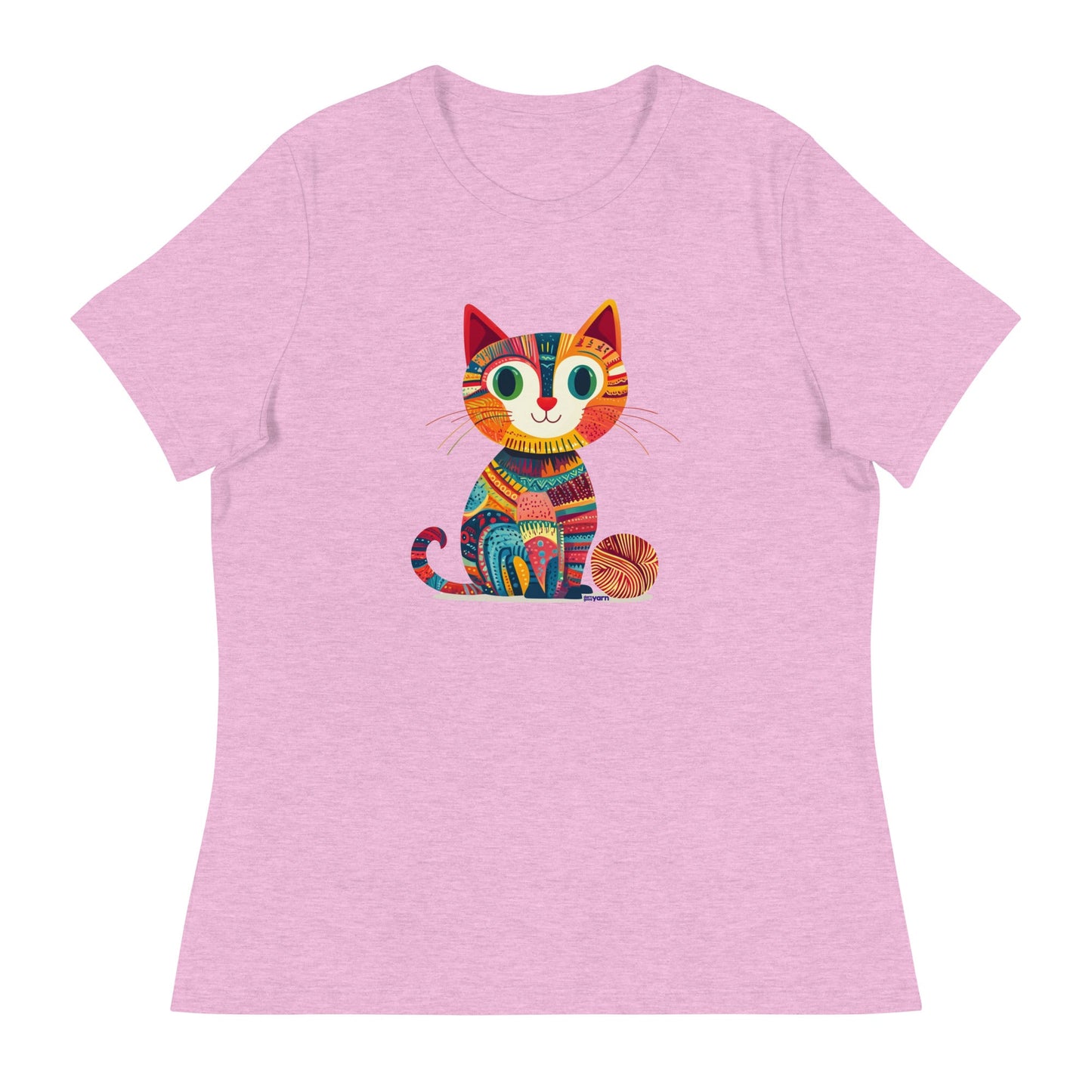 “Yarn Whiskers” Women’s Relaxed Fit T-Shirt – Designed by Nicole Snow