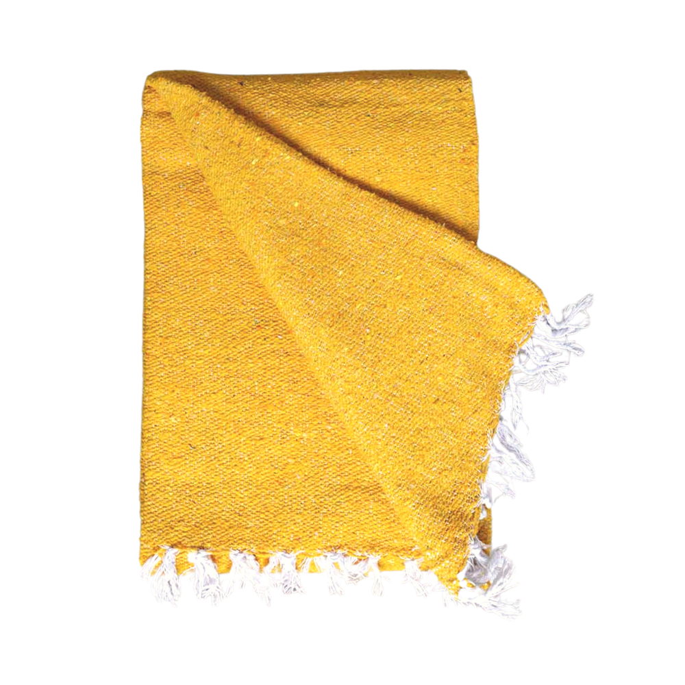 Solid Yellow Mexican Blanket