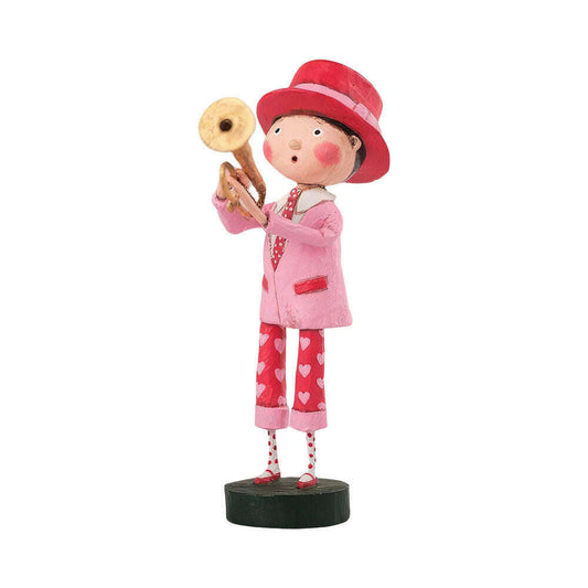 You Toot My Horn Valentine's Day Figurine by Lori Mitchell SHIPS DECEMBER