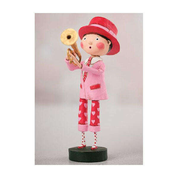 You Toot My Horn Valentine's Day Figurine by Lori Mitchell SHIPS DECEMBER