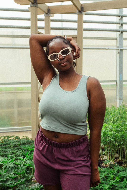 Frances Tank in Pistachio