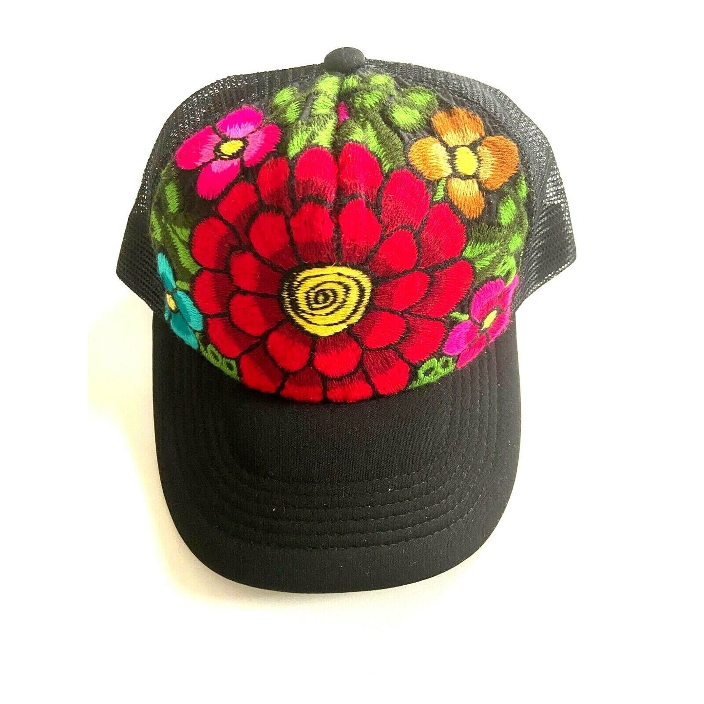 Flower Embroidered Vintage Boho Style Hat