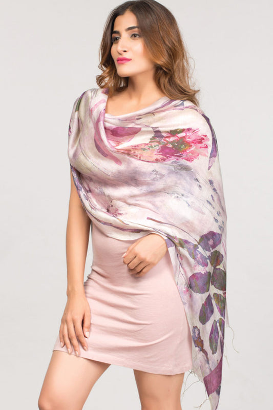 Kalika Plum Silk Scarf - Osadia Concept Store