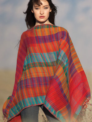 Kalya Ruby & Turquoise Shawl - Osadia Concept Store