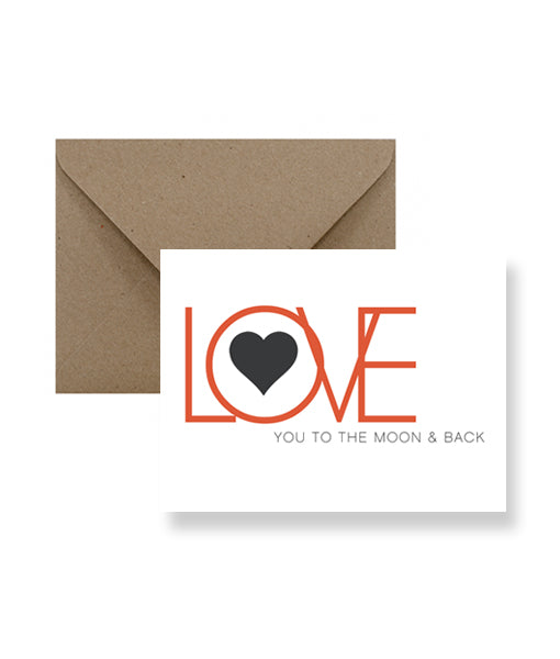 Love You To The Moon And Back Greeting Card - Osadia Concept Store