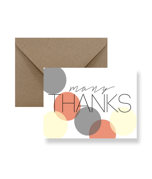Many Thanks Greeting Card - Osadia Concept Store