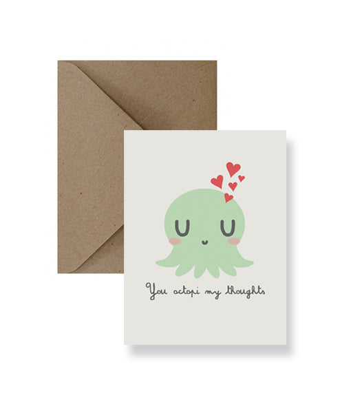 You Octopi My Thoughts Greeting Card - Osadia Concept Store
