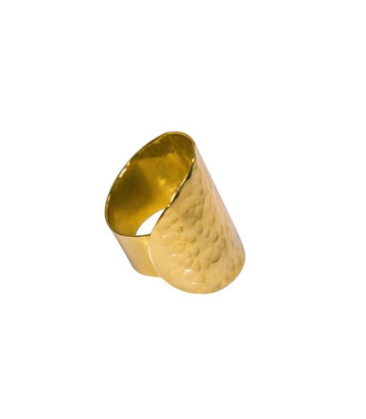 BURNISHED BRASS RING - Osadia Concept Store