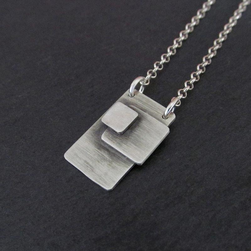 Sterling Silver Geometric Necklace - Osadia Concept Store